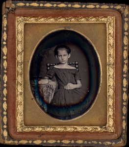 女孩肖像，约 1850 年（照片1850 年（照片） 作者 格伦纳尔文·J·古德里奇