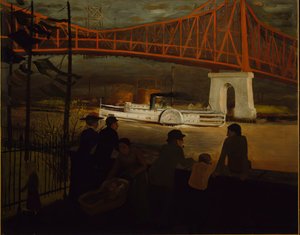 皇后大桥，东河，约1910年。 作者 格伦·科尔曼