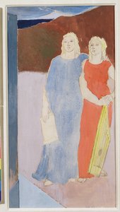 1937年诗人墓中的两个缪斯 作者 格林·沃伦·菲尔波特