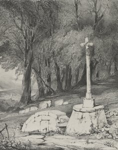从克莱蒙特到皇家的公路上的十字架，1831年。