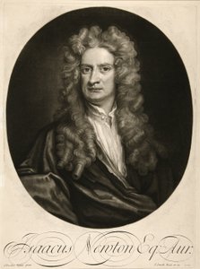 Isaacus Newton, Esq., publish.1712年（雕版画 作者 戈弗雷（后）纳勒