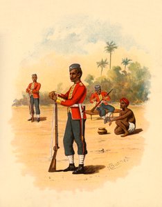 1890年，孟加拉第11步兵团。 作者 戈弗雷·道格拉斯·吉尔斯