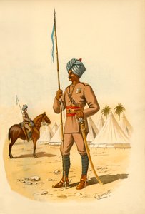 1890年，第13孟加拉枪骑兵。 作者 戈弗雷·道格拉斯·吉尔斯