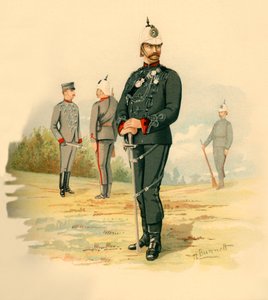 1890年，加拿大第二任皇后区步枪兵。 作者 戈弗雷·道格拉斯·吉尔斯