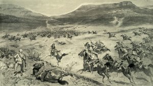 布尔人在金伯利之前的最后一战--英国骑兵的冲锋》，1900年 作者 戈弗雷·道格拉斯·吉尔斯