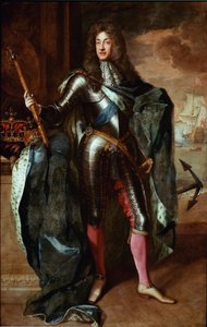 英格兰国王詹姆士二世 (James II Stuart) (1633-1701) 的画作 Godfrey Kneller (1646/49-1723) 17 世纪末伦敦国家肖像画廊 - 英格兰国王詹姆士二世的肖像 James II Stuart