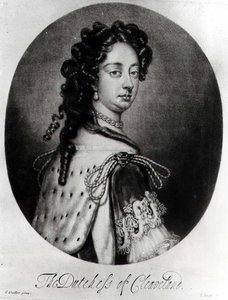 Barbara Villiers的肖像，克利夫兰公爵夫人（1641-1709）由J. Smith雕刻 作者 戈内·弗雷德（Kneller）