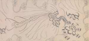 五进贡马详图（水墨设色纸本） 作者 李功林