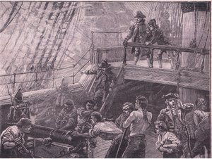 罗德尼海军上将1759年轰炸勒阿弗尔 作者 Gordon Frederick Browne