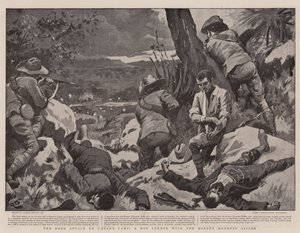 布尔攻击凯撒营地，一个带有边境步枪的热门角落 作者 Gordon Frederick Browne