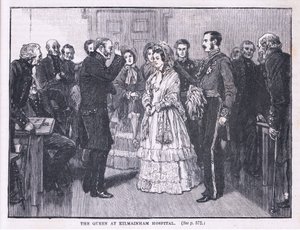 女王在1849年的Kilmainham医院 作者 戈登·弗雷德里克·布朗