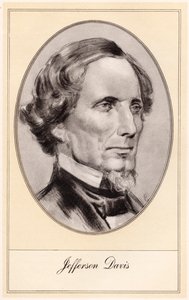 杰斐逊·戴维斯（Jefferson Davis），美国士兵和政治家，二十世纪初 作者 戈登·罗斯