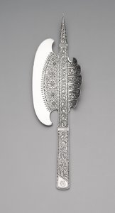 冰淇淋斧头，约1880年（银）