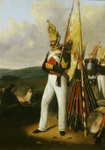 1840年代，巴甫洛夫斯基救生员团的掷弹兵