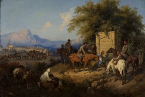 俄罗斯军队在1872年穿越阿扎尔州的高加索山脉