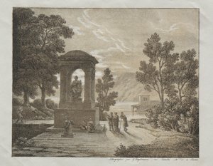 使用不同绘画方式（如蜡笔，钢笔，画笔...）的石版印刷试验书c。 1816年。