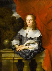 一位女士的肖像（Margaretha van Raephorst？），1646年