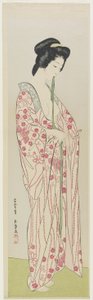 1920年5月，和服内衣的女人 作者 桥口吾代