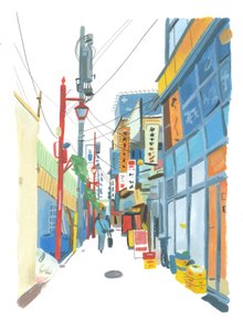 2015年新宿（纸上油）