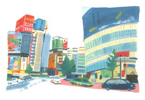 2015年新宿2（纸上油）