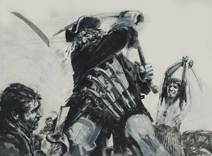 黑胡子（纸上水粉画） 作者 格雷厄姆·科顿