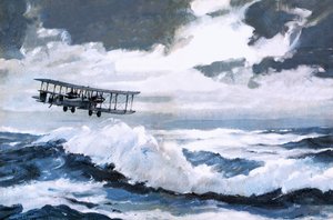 维克斯 "维米 "号进行破纪录的跨大西洋飞行 作者 格雷厄姆·科顿