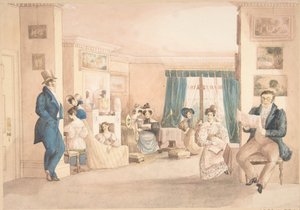 沃里克郡哈顿的一个内部，1820-30年。 作者 博士的孙女塞缪尔·帕尔