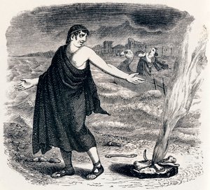 JUpiter and the passenger (Jupiter et le passager) - La Fontaine的寓言故事 作者 格兰维尔