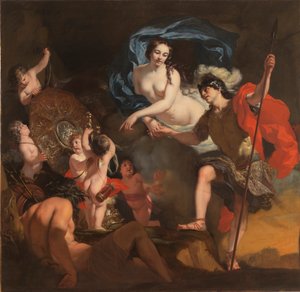 维纳斯向埃涅阿斯赠送武器，1668年。 作者 热拉尔·德·莱瑞斯