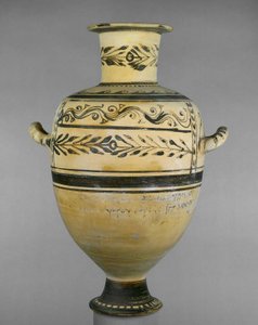 Hydria（烧制粘土） 作者 希腊文