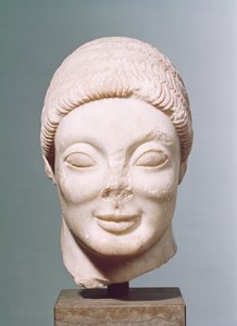 &39;The Rayet Head&39;，阁楼，来自Dipylon，公元前530年（大理石）