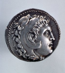 亚历山大大帝Tetradrachm显示Herakles的头戴着狮子头饰 作者 希腊学派