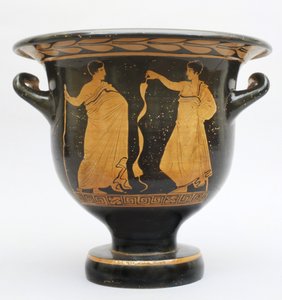 来自意大利马泰拉的贝尔形原型Apulian krater（陶瓷） 作者 希腊学派