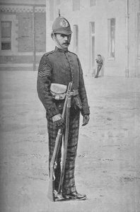 中士，喀麦隆苏格兰步枪，c1880