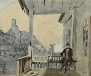 Sergey Vasilyevich Dolgorukov 1820-1853年在拉斯站（Lars Station），1840年