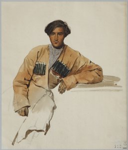 Christophor Dmitrievich Sanikidze的肖像，1841年