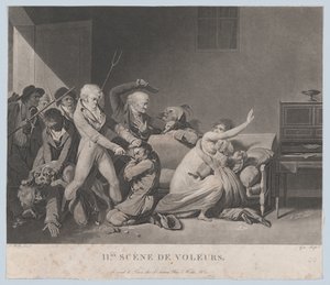 盗贼的第二场戏，约1805年。 作者 伟大的