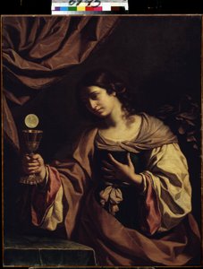"乔瓦尼-弗朗切斯科-巴尔比耶里（Giovanni Francesco Barbieri dit Il Guercino）（1591-1666 年）的《信仰的寓言》（Allegorie de la Foi）画作 作者 格尔奇诺