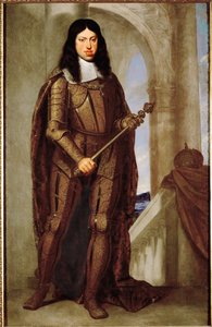 身穿金色婚礼袍的莱奥波德一世皇帝