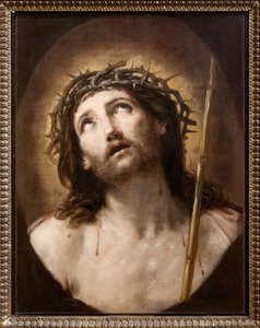 基督与芦苇》，又名《Ecce Homo》，约 1639-40 年（布面油画） 作者 吉多·雷尼（Guido Reni）
