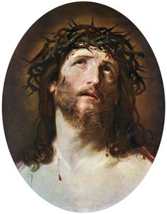 1912年，1622-1623年，以荆棘冠冕的基督头。 作者 吉多·雷尼（Guido Reni）