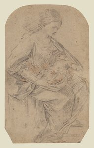 耶稣诞生（正面）；缠头巾的妇女（背面） 作者 吉多·雷尼（Guido Reni）