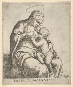 护理婴儿基督的圣母，约1590-1610年。 作者 吉多·雷尼（Guido Reni）