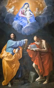 圣母与圣托马斯和杰罗姆的荣耀（布面油画） 作者 吉多·雷尼（Guido Reni）