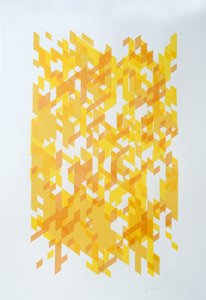 解构 N°14，2014（纸本水墨画） 作者 吉尔赫姆·庞特斯（Guilherme Pontes）