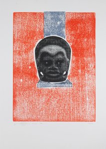 《看不见的房间 n°5》，2019（木刻和丝网印刷） 作者 吉尔赫姆·庞特斯（Guilherme Pontes）