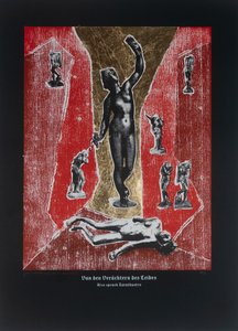 论身体的鄙视者》，《查拉图斯特拉如是说》，2023 年（木刻和丝网版画） 作者 吉尔赫姆·庞特斯（Guilherme Pontes）