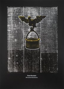 乌合之众》，《查拉图斯特拉如是说》，2024 年（木刻和丝网版画） 作者 吉尔赫姆·庞特斯（Guilherme Pontes）
