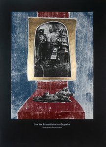 论美德的教师》，《查拉图斯特拉如是说》，2023 年（木刻和丝网版画） 作者 吉尔赫姆·庞特斯（Guilherme Pontes）