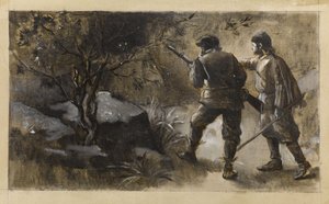 肯尼波尔和古尔登-斯德佩尔，约 1889 年（布面油画） 作者 纪尧姆·阿尔伯特·德马雷斯